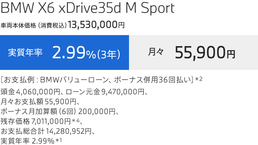 X6　支払例